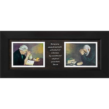 Dicksons 33B-2910-662 Grace & Gratitude Acts 2- 46; Framed Wall Art